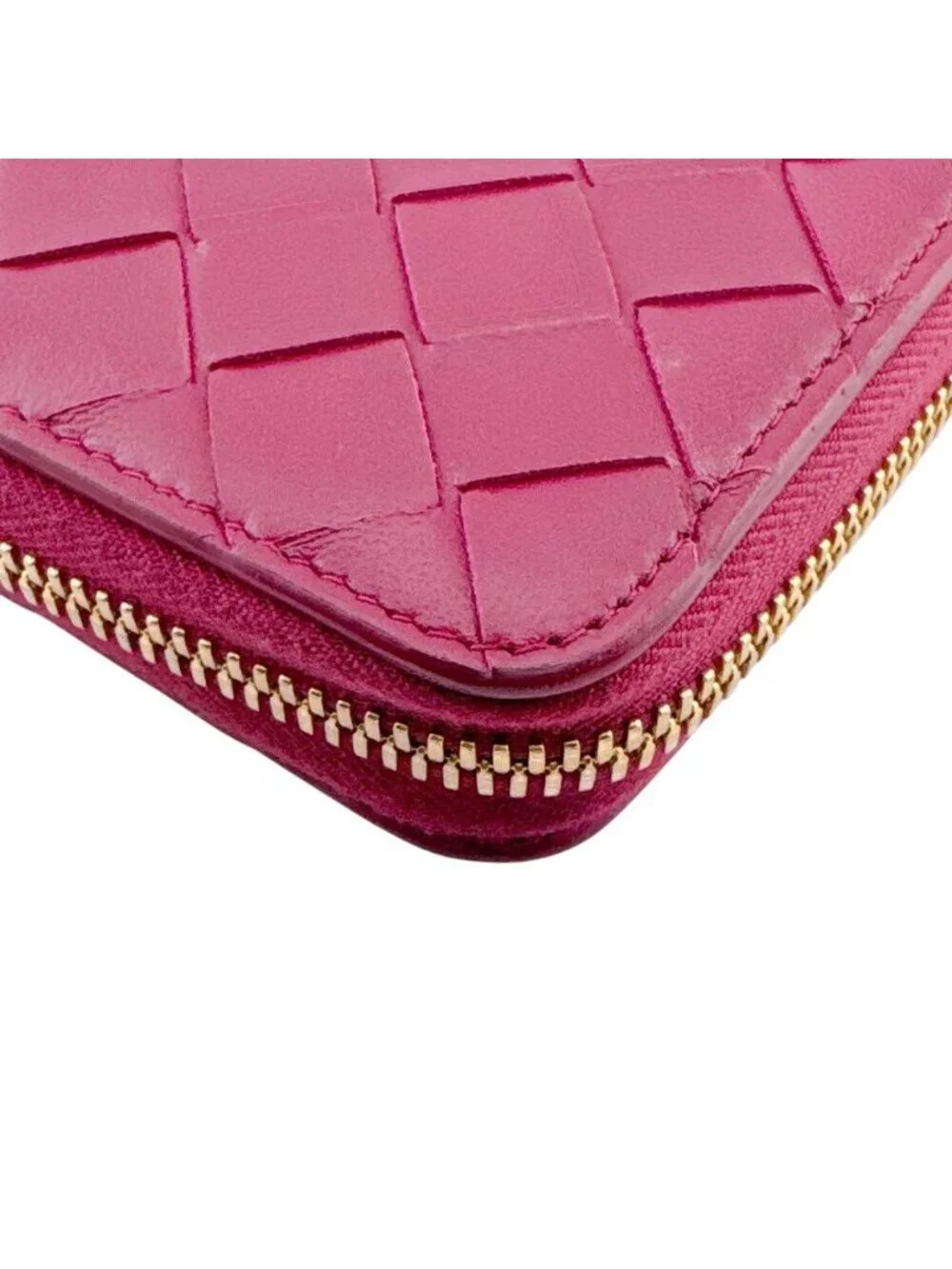 Bottega Veneta Round Zip Wallet Long Maxi Intrecht